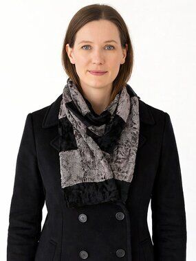 Velvet Checkered Scarf City Classic Cozy Gift Holiday Outdoor Retro Travel Y2K